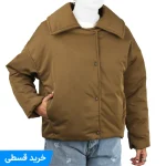 کاپشن امبردی یقه پهن - تصویر 5