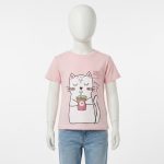 تی‌شرت آستین کوتاه دخترانه طرح cat - تصویر 2