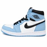 کفش اسپرت مردانه ساق‌دار سفید آبی مدل Air Jordan