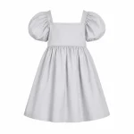 پیراهن دخترانه آستین پفی Puff Sleeve Dress - تصویر 3